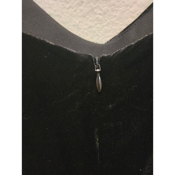 Sandro Paris Women's Black Velvet Floral Embroidered Long Dress 38 NWT - Picture 10 of 14